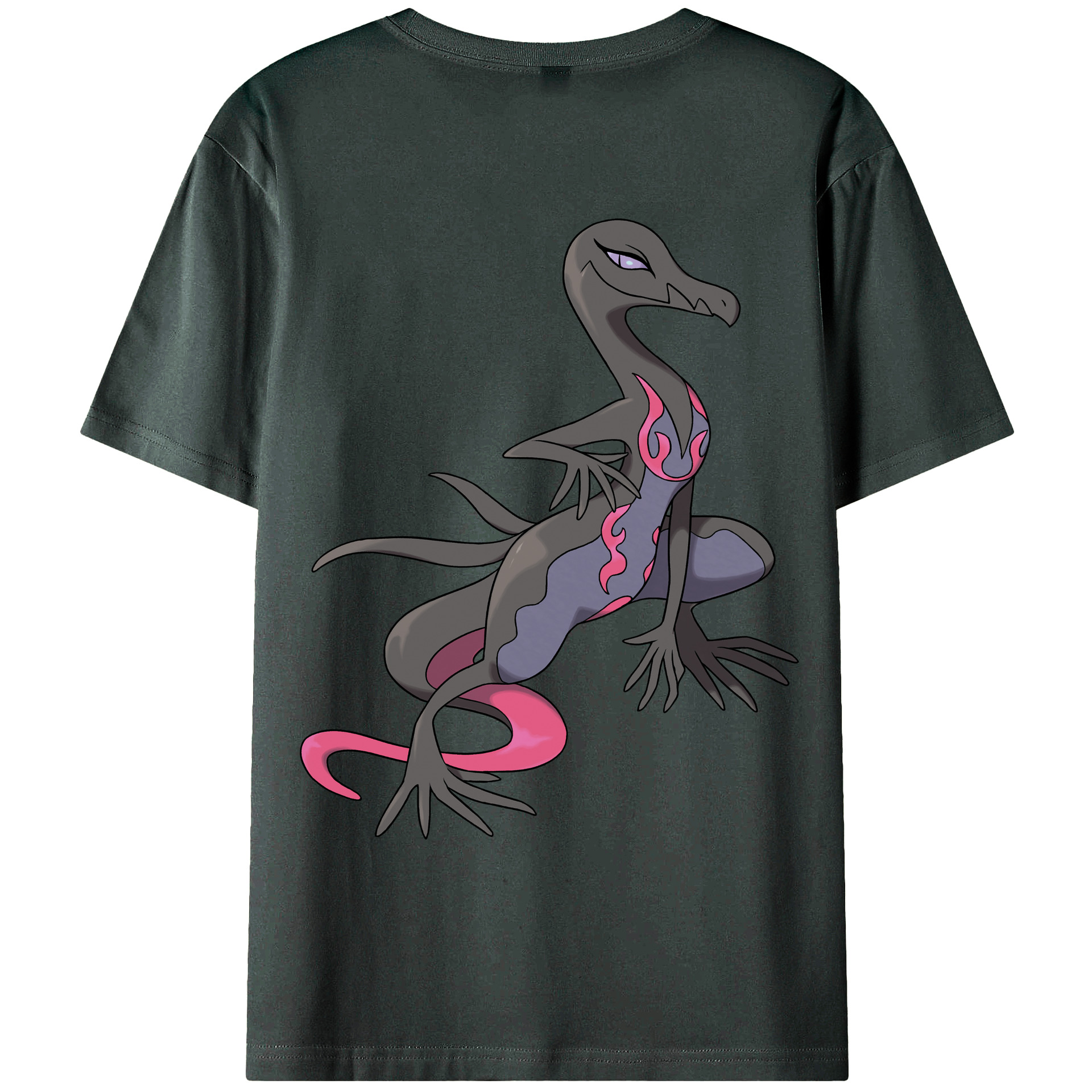 （画像用） ポケットモンスター Pokémon 綿100％ メンズ半袖Tシャツ（バックプリント） 通気性